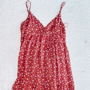 red floral la hearts/pacsun dress (medium)